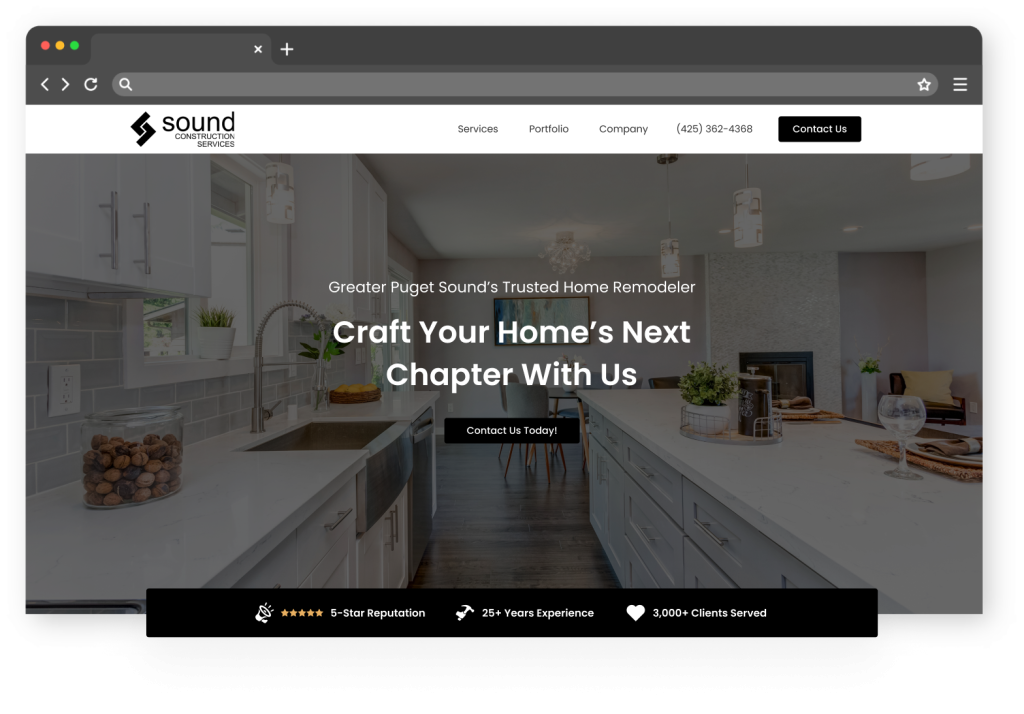 Group 6712 Modern kitchen remodel service advertisement